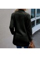 Peluş Uzun Kollu Kışlık Kadın Fermuarlı Astarlı Tüylü Ceket